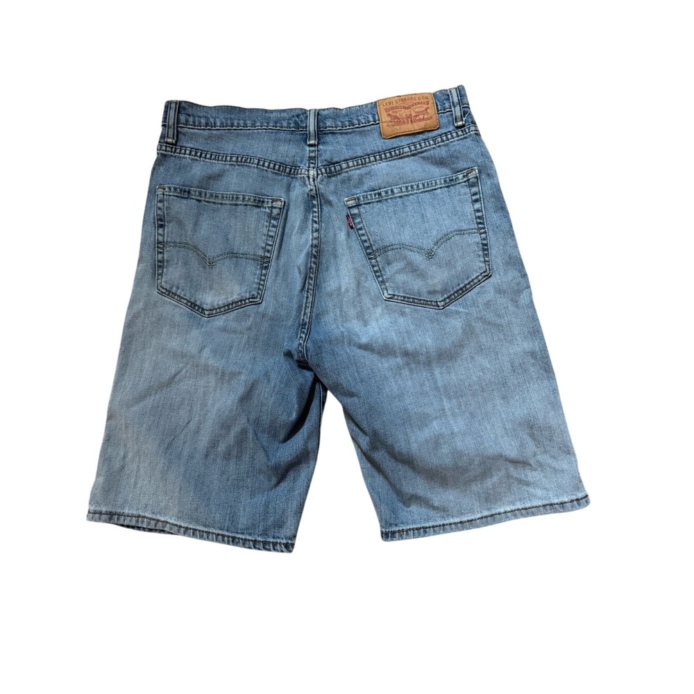 Y2K Mens Levis 569 Loose Fit Straight Denim Shorts Jorts 34 Skater Streetwear